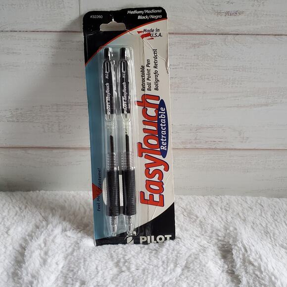 Pilot Easy Touch Retractable Ball Point Pens - Picture 1 of 4